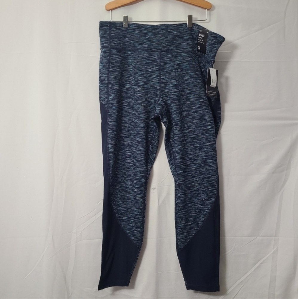 🆕️ Gap fit Blackout Technology Gfast Spacedye Mid Rise Leggings by Gap Fit